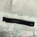 Harper  Light Green Chino Shorts Size 29/8 Pockets Rolled Cuff Photo 3