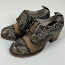 FREEBIRD by Steven  | Catalina Leather Snakeskin Derby Style Heels 6 Photo 1