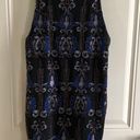 Francesca's NWT Francesca’s Celeste Black Blue Beaded Mini Dress Size M Photo 3