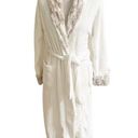 Carole Hochman  Women Robe M Ivory Faux Fur Plush Wrap with Pockets Long Sleeve Photo 0