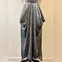 BCBGeneration EUC  Crushed Velvet Racerback Midi in Grey Frost Size Small Photo 6