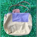 Longchamp  LC 1899 Le Pliage mauve color long handle tote Photo 7