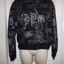 Nike Vintage  black/silver all over print sweatshirt XS Preowned c1994 Photo 0