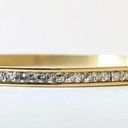 Anthropologie 18K Channel Diamond Bangle Luxe Stacking Bracelet Water, Sweat Tarnish Resistant  Photo 7