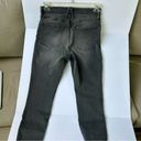 Good American  Good Legs Crop, distressed  stretch grey denim size 12/31 Photo 6