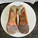 L.A.M.B. Women’s Patent Leather Tan Heels size 5.5 Photo 2