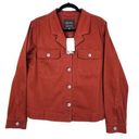 Sanctuary  Rust Red Button Up Shacket Shirt Jacket Pockets Womens Size M Photo 0