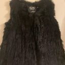 525 America  Black Fur Vest Photo 2