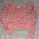 Aeropostale Boho Crochet Long Sleeve Sweater Photo 0