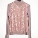 Juicy Couture Pink Turtle Neck Velvet Ribbed Knit Glitter 🎀 Photo 0