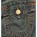 True Religion  Jeans Women's Low Rise Joey Twisted Seam Flap Flared Leg Size 28 Photo 7