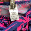 Tommy Bahama  Sugar Shack Pink Blue Twist Front hipster bikini swim bottoms S new Photo 6