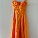 House Of CB  Carmen Midi Dress in Tangerine XS Photo 9