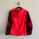 Victoria's Secret  PINK Campus full zip neon pink burgundy red windbreaker jacket Photo 7