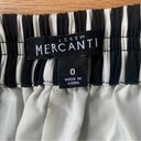 J.Crew  Mercantile High Waisted Black and White Striped Pleated Skirt Size 0 Photo 6