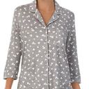 Kate Spade  Grey Heart Design Long Sleeve Button Down Top Women’s Plus Size 1X Photo 0