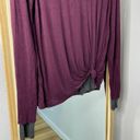 Bailey 44 purple long sleeve knotted front tee shirt Photo 1