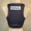 SoulCycle  Gray Sports Bra with Logo on Back Photo 1