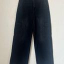 American Eagle  Super High Rise baggy wide leg black jeans size 2 Photo 0