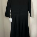 Harper  ROSE Pleated Fit & Flare Black Dress Size 8 Photo 3