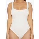 Naked Wardrobe  white scoop neck body suit small Photo 0