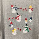 cj banks  Women's Snowman Holiday Christmas Sweatshirt plus size 3X Gray Photo 7