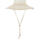 Lele Sadoughi  Straw Checkered Hat in White Washed New as-is Womens Western Photo 1