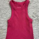 Aerie Textured Free Spirit Ribbed Tank Top Pink Photo 1