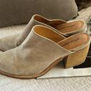 Anthropologie Jeffrey Campbell Favela-2 leather suede stacked heel pointed toe mules 9.5 Photo 6