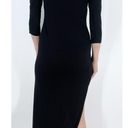 Soprano  Hi Low Black Quarter Sleeve Dress Size Small Photo 2