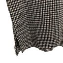 Lou & grey  Ann Taylor Loft Houndstooth Mock Neck Top Sweater Black/Brown Medium Photo 5