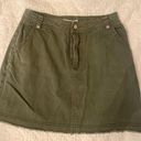 Honey Belle Hunter Green Denim Skirt Photo 0