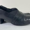 Clarks  Clogs Heels Women's Size 9 Black Comfortable Slip-On Footwear Business Photo 6