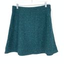 The Loft  Womens Size 4P A-Line Speckled Nubby A-Line Skirt Green Photo 0