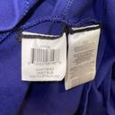 BCBG Max Azria Harlee Peplum Asymmetrical Top Blue Purple Size Large Photo 4