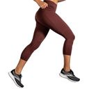 Brooks  Run Raisin Lazer Cut Running Method 3/4 Crop Tight Leggings S Photo 0