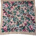 American Vintage Vintage Floral 28" Square Scarf Hair Wrap Bag Scarf Photo 0