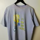 Looney Tunes Vintage  Tweety Bird T Shirt Blue Large L Graphic Tee Photo 4