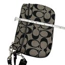 Coach  Black and Gray Signature Canvas Wristlet Photo 5