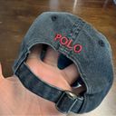 Polo  Ralph Lauren Faded Black Dad Hat Worn In Distressed Photo 1