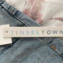 Tinseltown NWT  distressed light blue denim mom relaxed high rise shorts, size 0 Photo 1