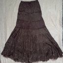 Kommotion NY Brown Tiered Maxi Skirt Photo 0