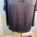 Vintage Havana  Cold Shoulder Ruffle Blouse Navy Blue Photo 4