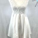 SheIn White lace bodice backless cami dress size medium Photo 1