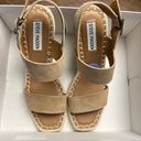 Steve Madden Women's 7.5 Uri Leather Espadrille Wedge Heel Sandal NWT Photo 2