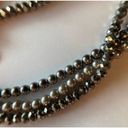Krass&co The Roman  tri strand grey beaded necklace Photo 4