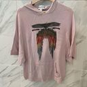 Wildfox  Light Feather Hooded Poncho Sweater Photo 0