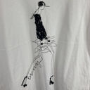 DKNY  Embellished Art Print White Tshirt Size XS Photo 1