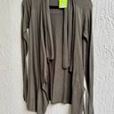 Vince  Long Sleeve Cotton Blend Knit Hi Low Hem Cardigan Sweater Green Women's M Photo 0