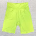 American Eagle Women's Small Neon Yellow Biker Shorts Stretch Barbie 7" Inseam Photo 0